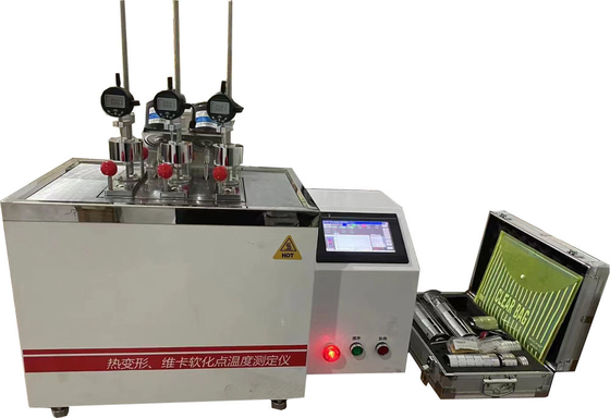 Vicat-Temperaturprüfmaschine für Kunststoffe mit ±0,2 °C Temperaturregelung