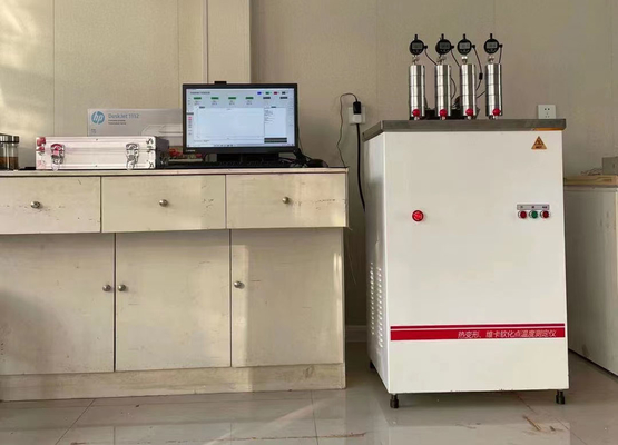 Prüfmaschine der Geschwindigkeits-120℃/H Hdt Vicat für Ebonite und langfaserverstärkte Verbundwerkstoffe