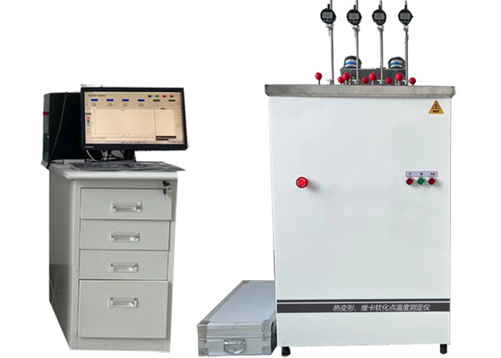 4.5KW Hdt Vicat-Prüfmaschine Bestimmung der Vicat-Erweichungstemperatur von Kunststoff