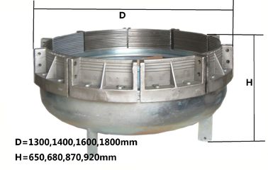 Rohr-Druck-Prüfvorrichtungs-Endstöpsel des Fachmann-1100mm, runde Metallendstöpsel für Rohr