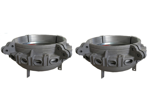 150 kg Silberweiß Kunststoff Rohr Endkappen φ395*12mm