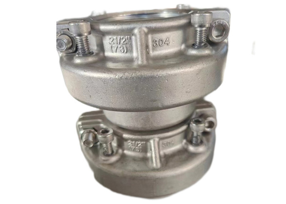 2.5 Zoll 73 mm Edelstahl Endkappen für PVC-PP-Rohre mit hoher Druckbeständigkeit