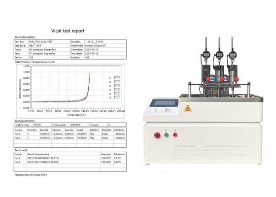 HDT VICAT-Prüfmaschine mit Computer-Display-Bedienung und präziser Temperatureinstellung für die Prüfung nichtmetallischer Materialien